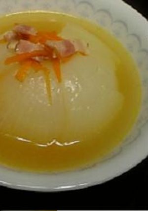ささっとまるごと新玉ねぎスープ❤-レシピのメイン写真