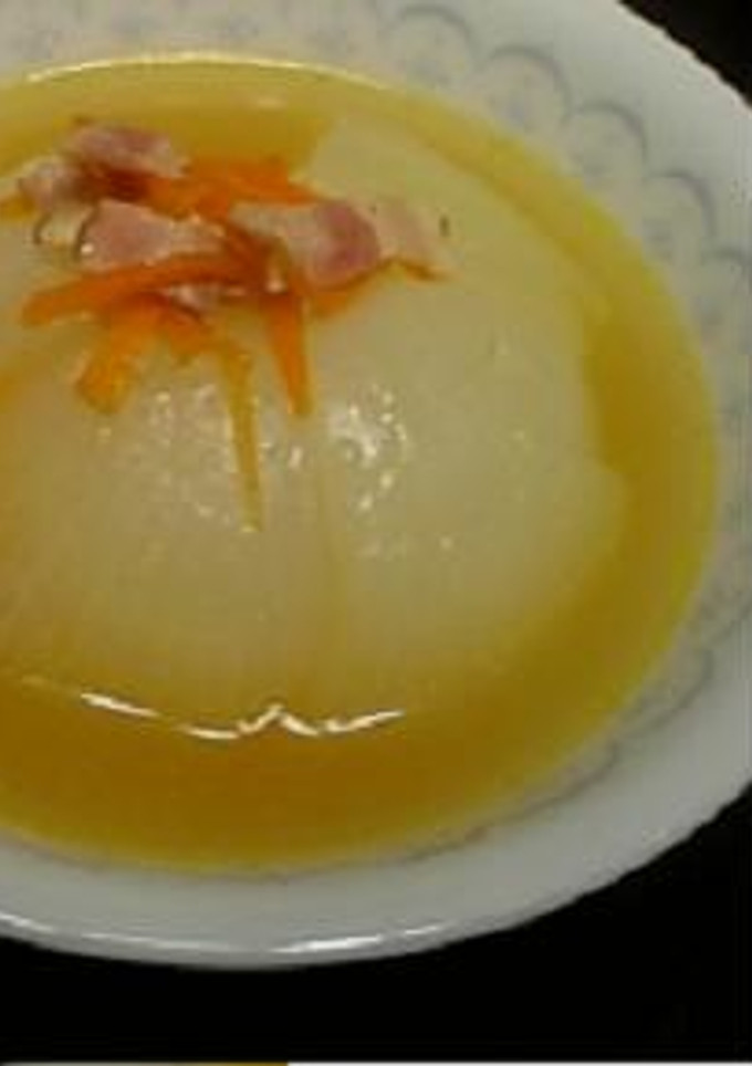 ささっとまるごと新玉ねぎスープ❤-レシピのメイン写真