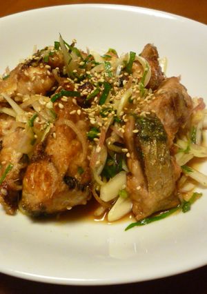 ♡◎ポン酢で♪揚げさばの香味野菜和え-レシピのメイン写真