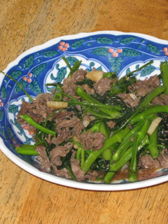 空芯菜の牛肉オイスター炒め-レシピのメイン写真