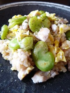 そら豆ピラフ-レシピのメイン写真