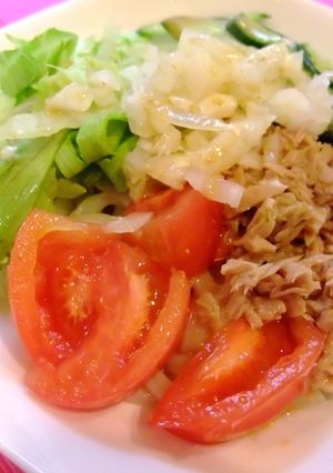 ランチに！すぐできるサラダうどん♥-レシピのメイン写真