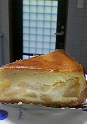りんごの入ったチーズケーキ-レシピのメイン写真