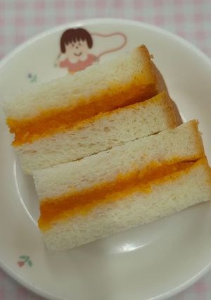 保育園給食★にんじんジャムサンド-レシピのメイン写真