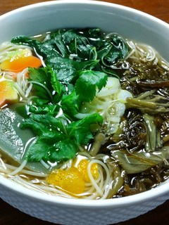 じゅんさい、もずく、モロヘイヤの煮麺-レシピのメイン写真