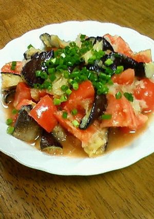 茄子とトマトと大根おろしのサラダ-レシピのメイン写真