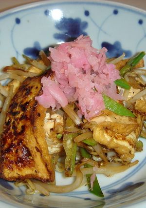 マクロビ　厚揚げと野菜のチャチャッと炒め-レシピのメイン写真