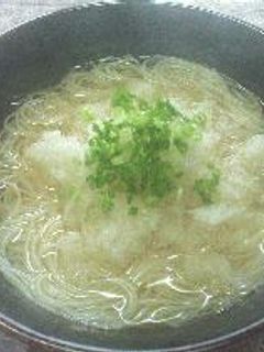 おろしにゅうめん 柚子胡椒風味-レシピのメイン写真