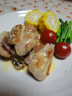 鶏もも肉のソテー☆カルボナーラ風ソース-レシピのメイン写真