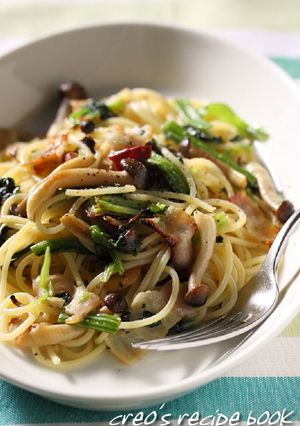 ほうれん草とベーコンのパスタ-レシピのメイン写真