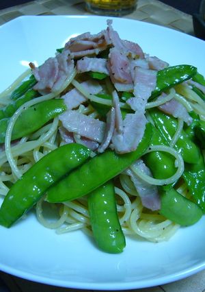 春の畑より~さやえんどうの春パスタ-レシピのメイン写真