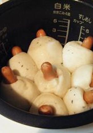 炊飯器で簡単！手作りｿｰｾｰｼﾞパン♪-レシピのメイン写真