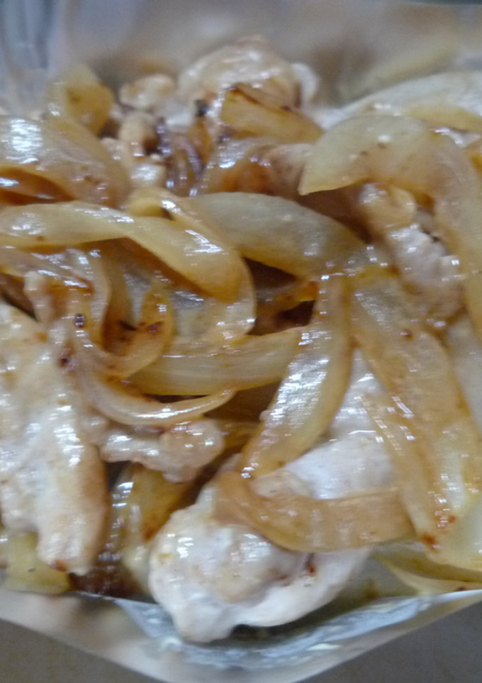 お弁当に☆豚肉と玉ねぎのオイマヨ炒め-レシピのメイン写真