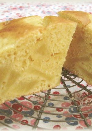 ノンオイル国産粉りんごケーキ＊もちもち系-レシピのメイン写真