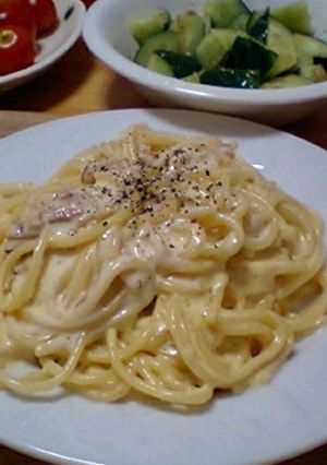 お店の味*濃厚カルボナーラv-レシピのメイン写真
