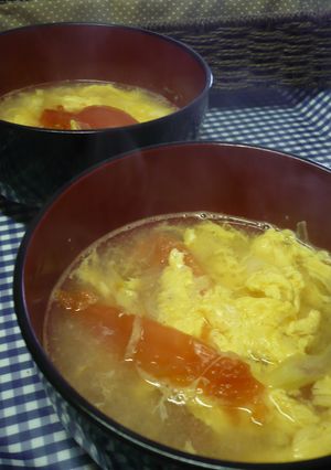 ★たまごとトマトの中華スープ★-レシピのメイン写真