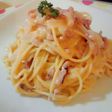 ヘルシーだけど濃い目いかクリ~ミ~パスタ