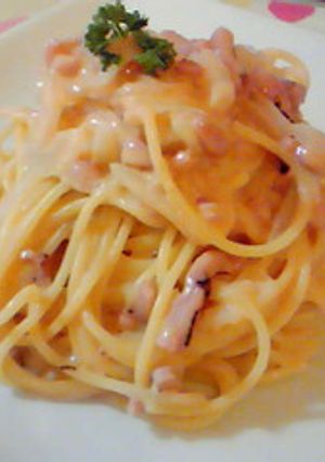 ヘルシーだけど濃い目いかクリ~ミ~パスタ-レシピのメイン写真