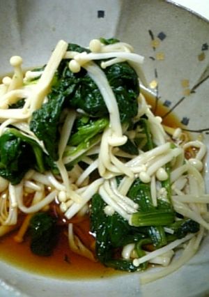＊ほうれんそうとえのきの酢の物＊-レシピのメイン写真