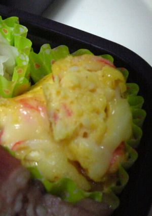 かにかまとチーズの一応中華風オムレツ（笑-レシピのメイン写真