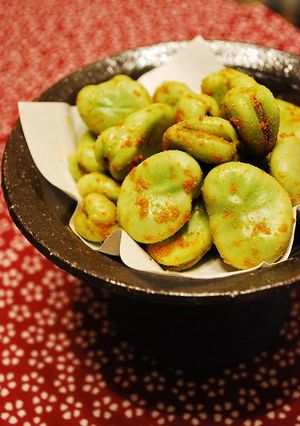 簡単おつまみ♪茹でそら豆カレー風味-レシピのメイン写真