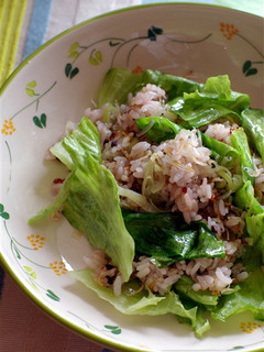 我が家のレタスチャーハン-レシピのメイン写真
