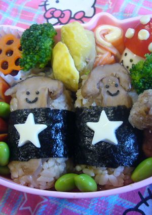 ｷｬﾗ弁　　秋のﾏﾂﾀｹおにぎり-レシピのメイン写真