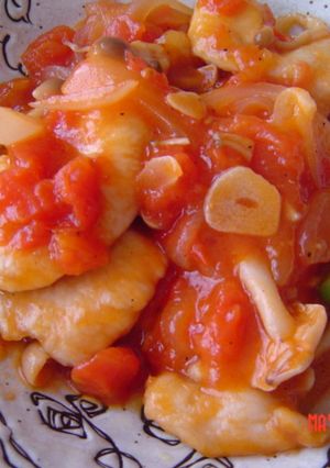 鶏むね肉の野菜たっぷりトマト煮込み-レシピのメイン写真