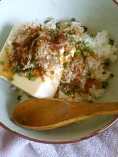 大葉にんにく醤油で豆腐ご飯-レシピのメイン写真