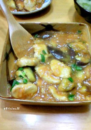 鶏肉とナスのチリソース煮-レシピのメイン写真