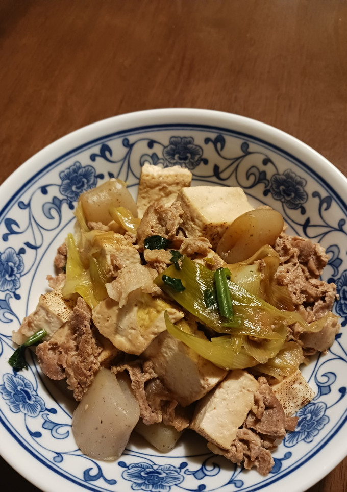 豚こまと焼き豆腐の牡蠣醤油炒め-レシピのメイン写真