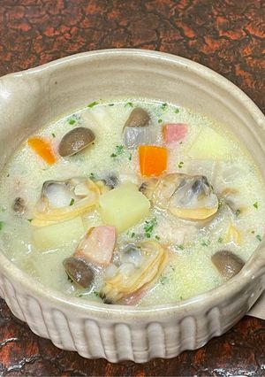 美活⭐︎減塩生活⭐︎和風のクラムチャウダー-レシピのメイン写真