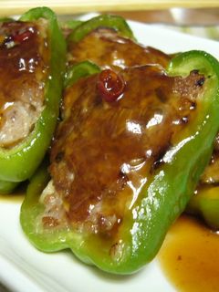 ピーマンの肉詰め★甘酢あんかけ-レシピのメイン写真