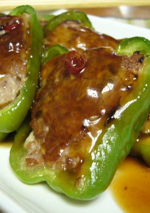ピーマンの肉詰め★甘酢あんかけ-レシピのメイン写真