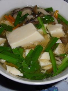 豆腐ときのこのあんかけスープ-レシピのメイン写真