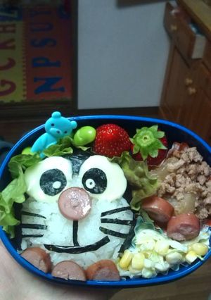 キャラ弁☆ドラえもん弁当-レシピのメイン写真