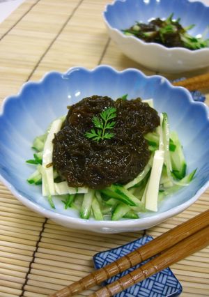 美味♪きゅうり＆チーズの☆もずく酢和え♥-レシピのメイン写真