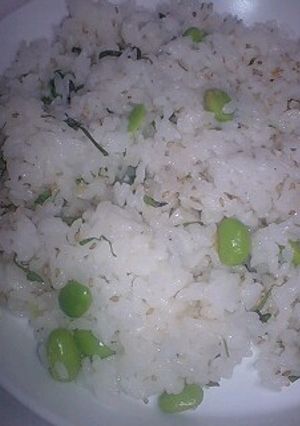 枝豆とシソの混ぜごはん-レシピのメイン写真