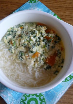 離乳食 王道たまごそうめん-レシピのメイン写真
