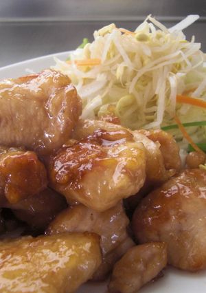 鶏むね肉の梅肉ソース♪-レシピのメイン写真