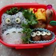 トトロと真っ黒くろすけ弁当(キャラ弁)