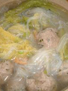 丸子白菜湯(肉団子と白菜のスープ)-レシピのメイン写真