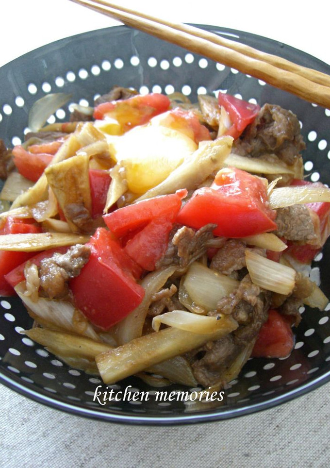 焼肉のタレでコクうま♡トマトのさっぱり丼-レシピのメイン写真