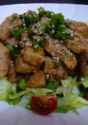カジキマグロの味ぽんサラダ！-レシピのメイン写真