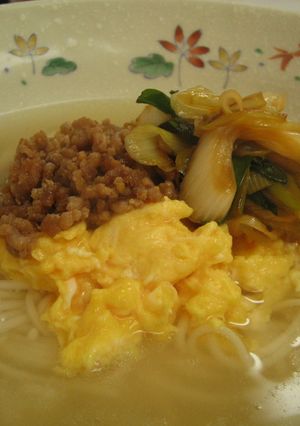ネギラーとそぼろのにゅうめん♡-レシピのメイン写真