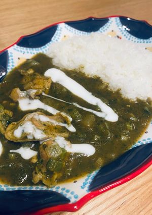小松菜グリーンカレー-レシピのメイン写真