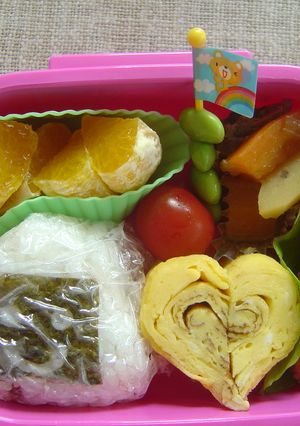 お弁当に☆ハートの卵焼き-レシピのメイン写真