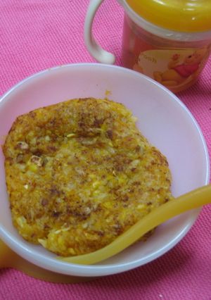 ★離乳食☆にんじんの焼きリゾット風-レシピのメイン写真