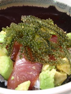 アボガドと海ブドウの海鮮丼 -レシピのメイン写真