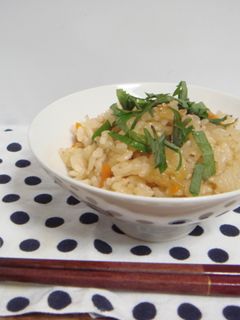 なめ茸としらすの炊き込みご飯-レシピのメイン写真